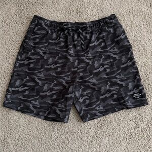 NWOT Violent Gentleman Black camo Utility Shorts